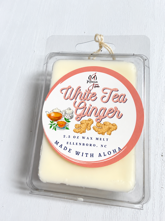 White Tea & Ginger Wax Melt by Mama J Candles