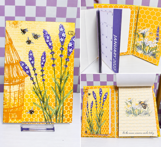 Bumble Bee Calendar Notebook by Grace in the Margins