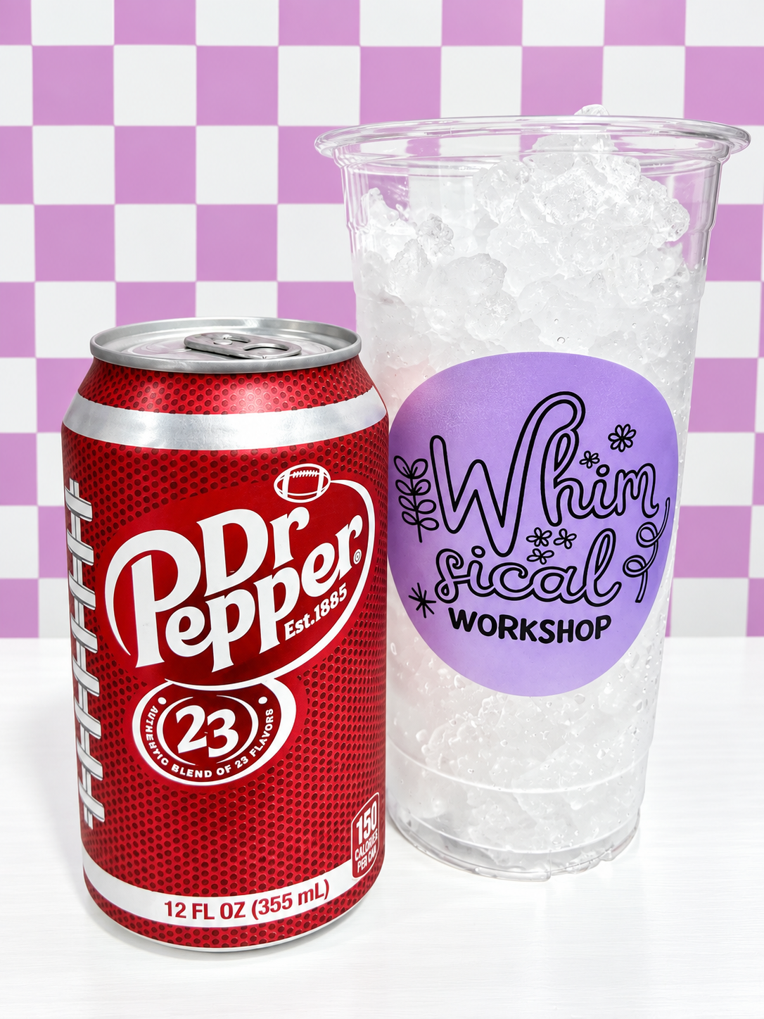 BYO Dr Pepper customizable dirty soda drink from Whimsical Sips
