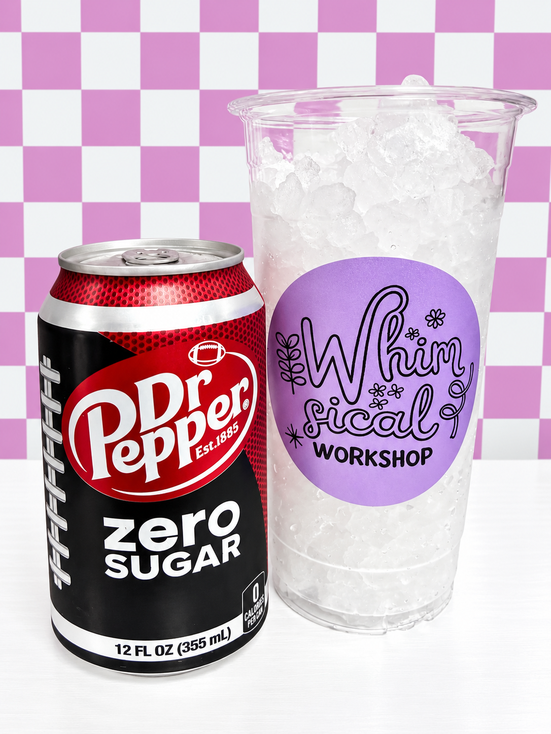 BYO Dr Pepper Zero dirty soda drink from Whimsical Sips