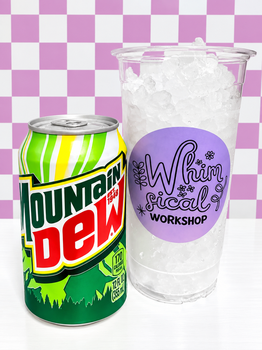BYO Mountain Dew dirty soda drink from Whimsical Sips