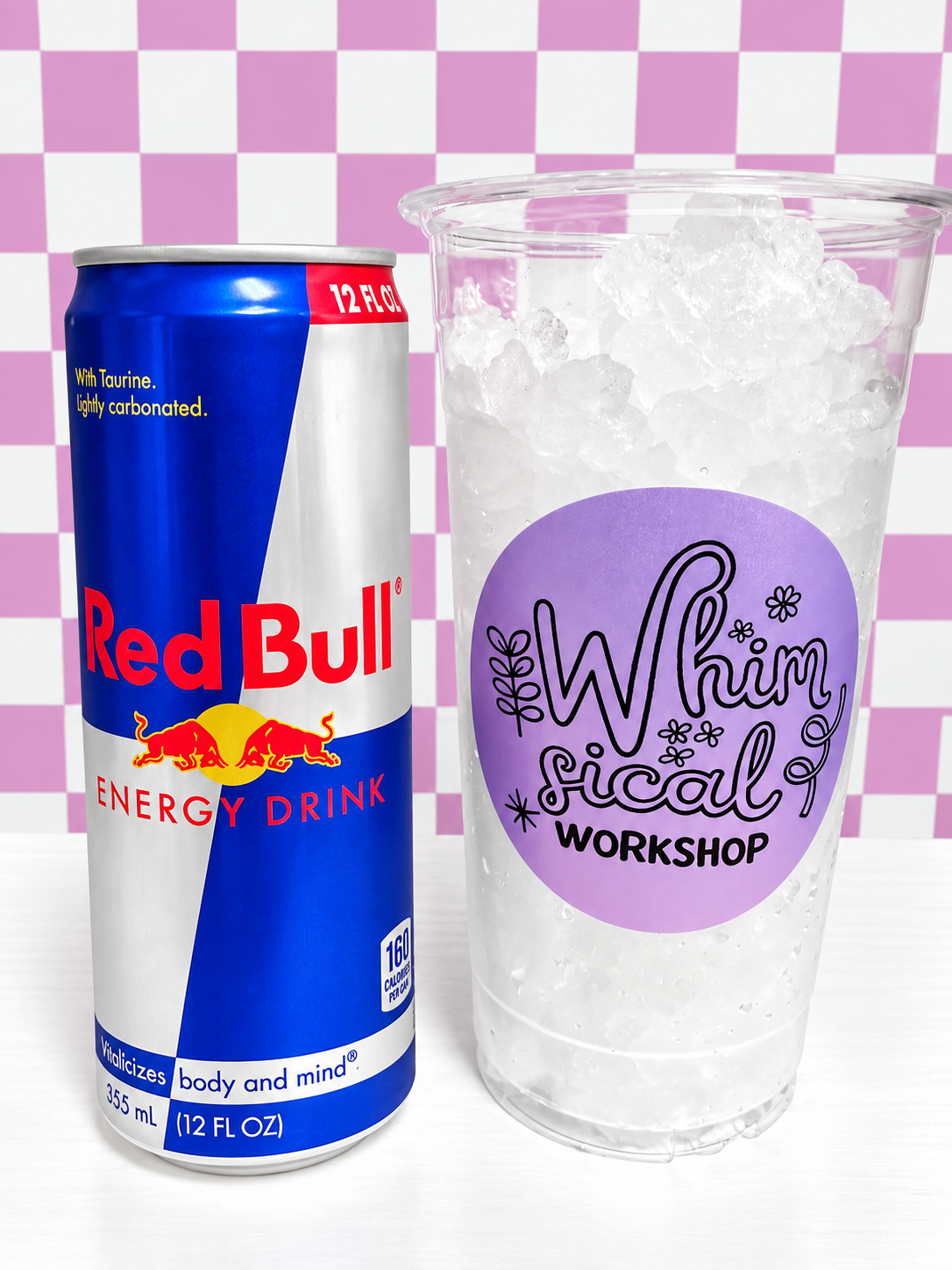 BYO Red Bull customizable dirty soda drink from Whimsical Sips