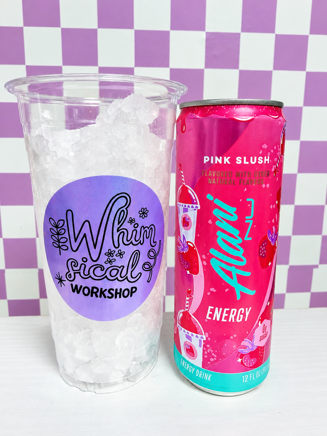 BYO Pink Slush Alani dirty soda drink from Whimsical Sips