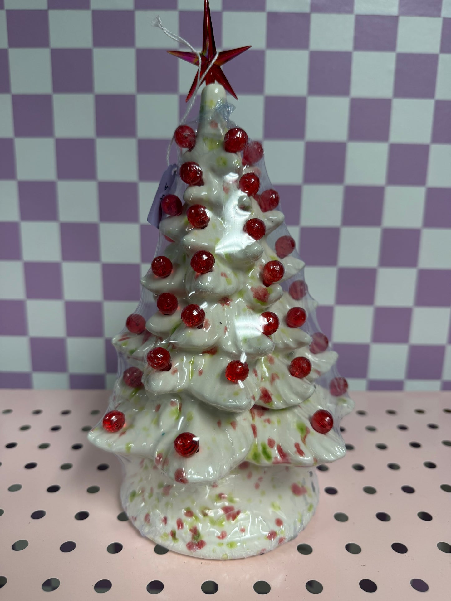 Handmade, hand-painted small original ceramic christmas tree - noel ceramic decoration — product image 1 of 2