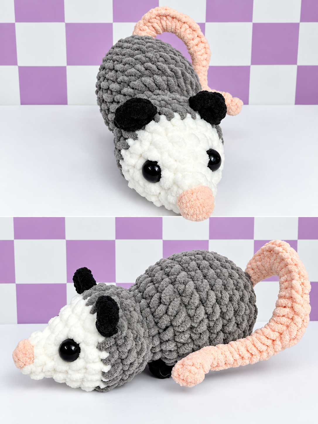 Handmade crochet pudgy possum by Crochet by MyissaG
