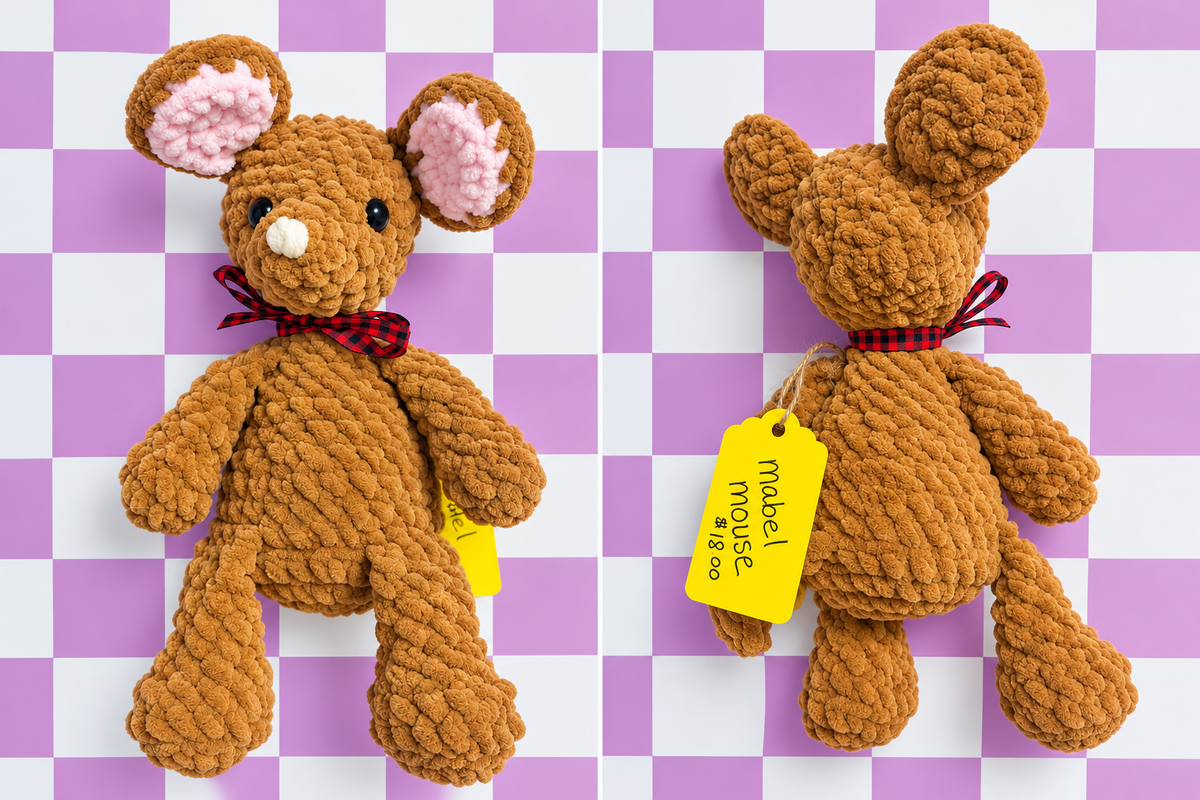 Handmade crochet mabel mouse by Crochet by MyissaG