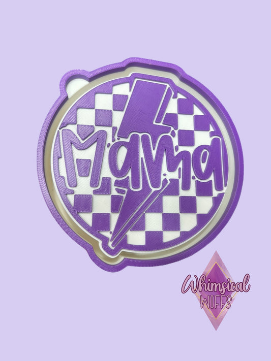 Checkered Mama Circle Mold