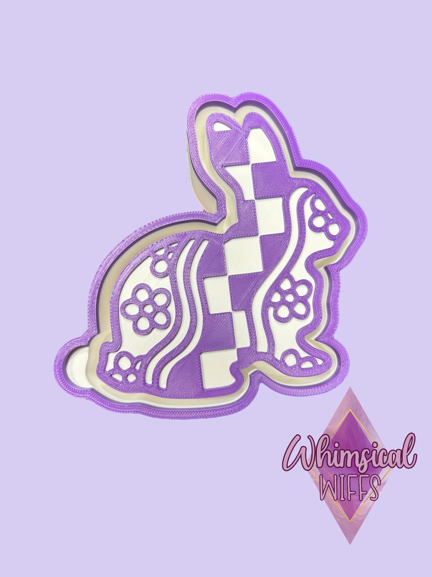 Checkered Groovy Bunny Mold