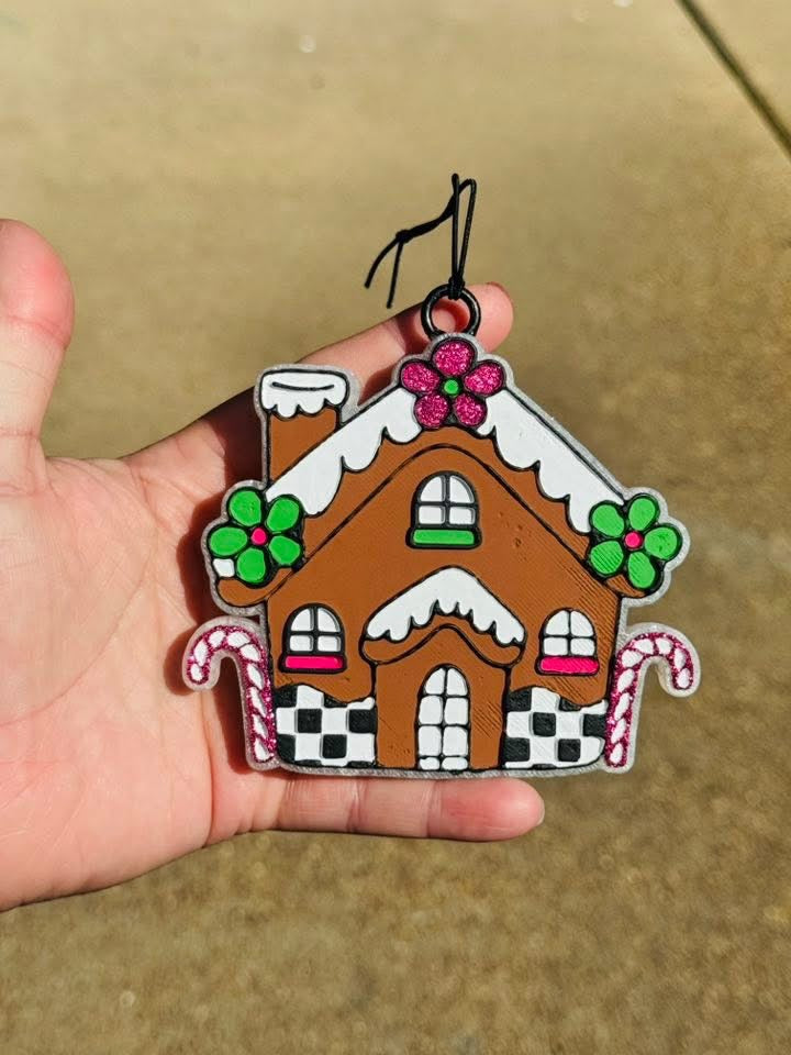 Checkerboard Gingerbread House Mold