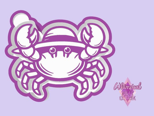 Crab with straw hat Mold