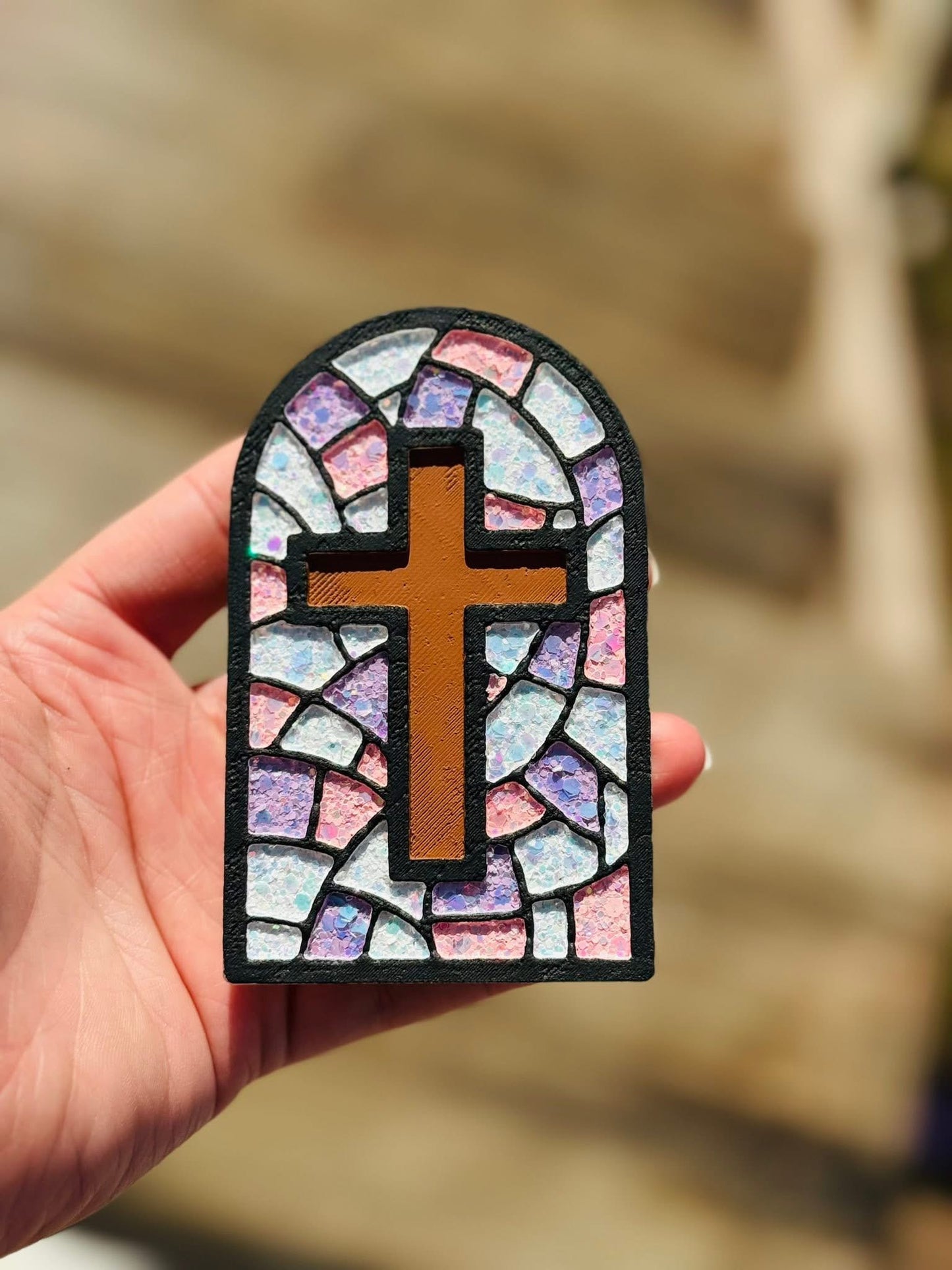 Stained Glass Cross Mold