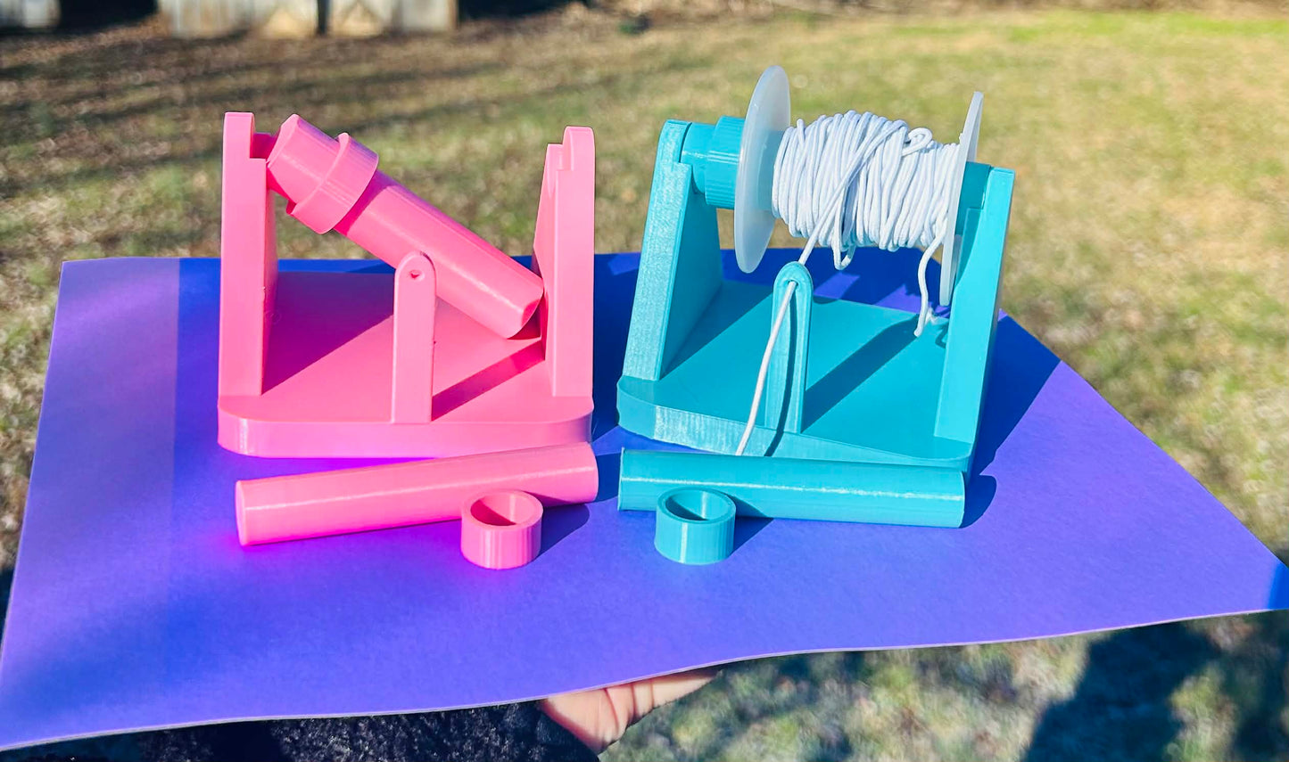 Elastic Cord Spool Holder and Guide