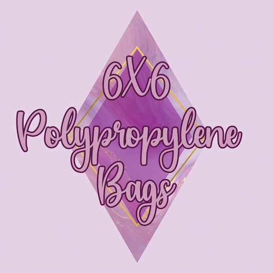 6x6 Crystal Clear Polypropylene Bags 2 Mil.