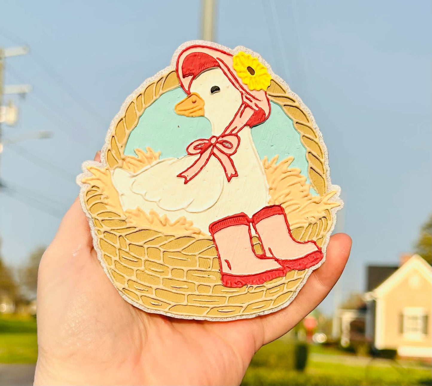 Rainboot Goose Basket Mold