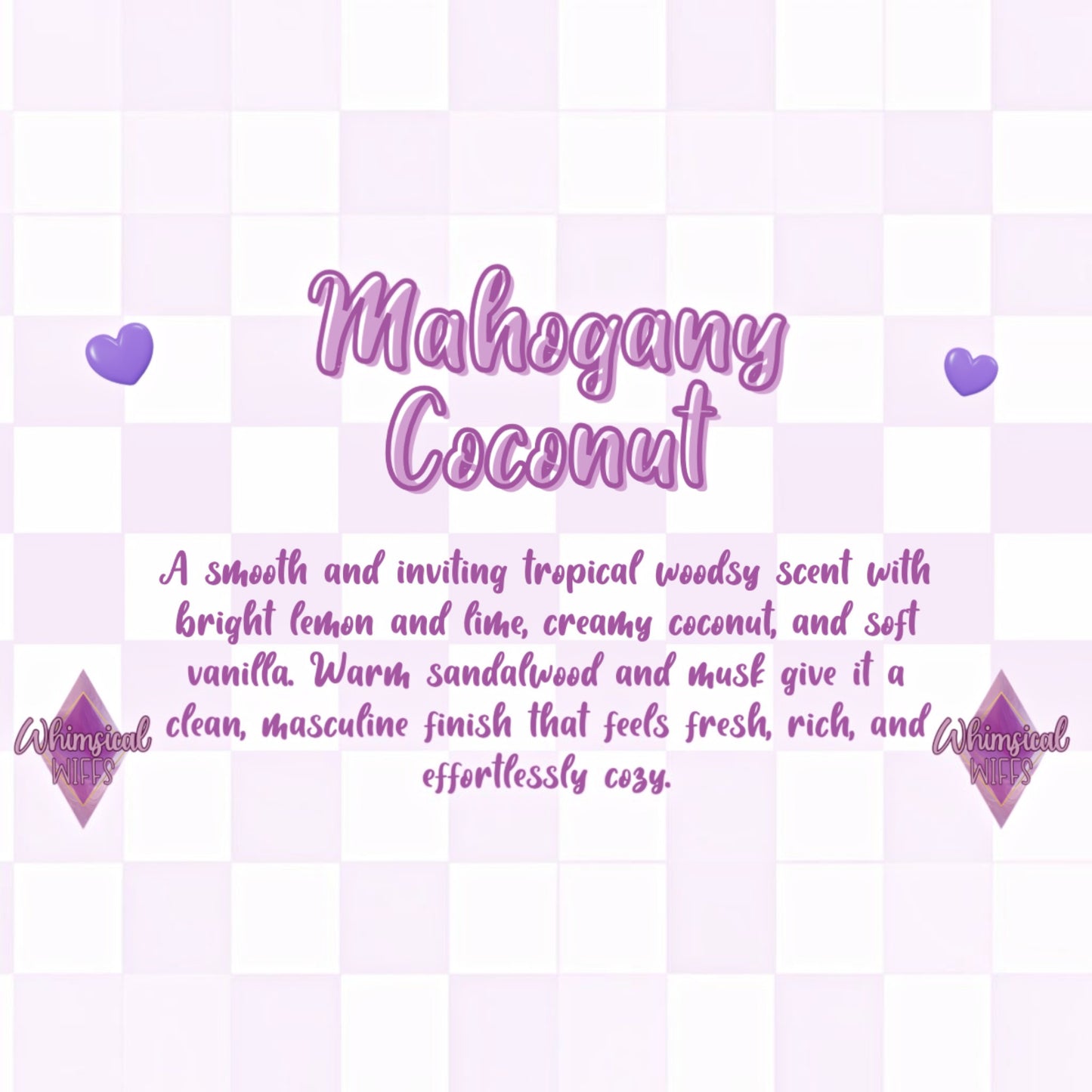 Mahogany Coconut Prescented Aroma Beads