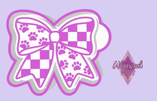Paw Print Bow Mold