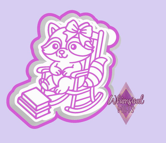 Raccoon in rocking chair Mold
