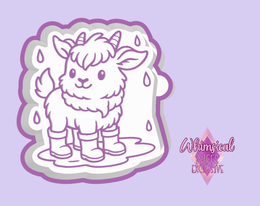 Goat in Rain boots Mold
