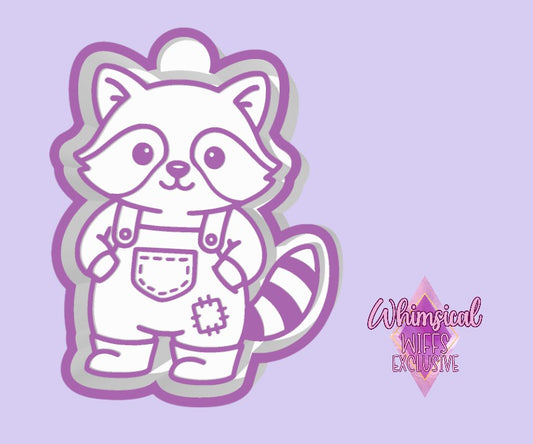 Raccoon in overalls Mold