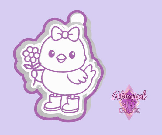 Baby Chick with flower Mold