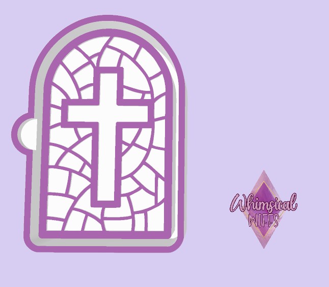 Stained Glass Cross Mold