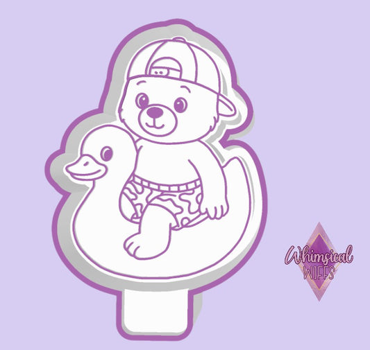 Camo Teddy on Duck Float Mold