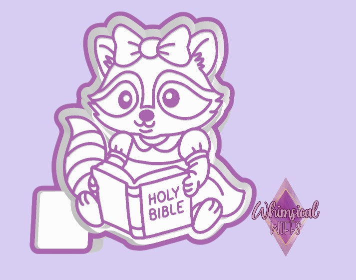 Raccoon with Bible Mold