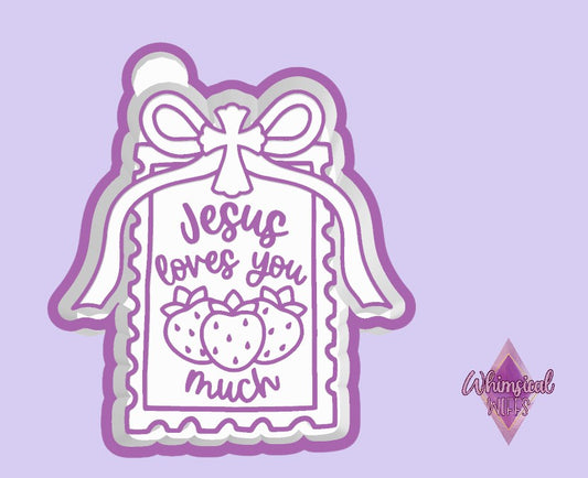 Jesus loves you much stamp Mold