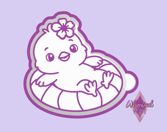 Chick on Floatie Mold