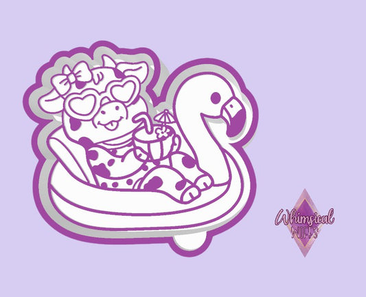 Cow in pool float Mold