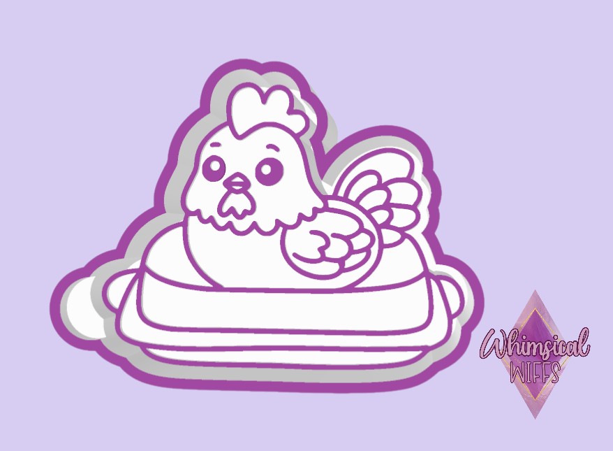 Rooster butter bell Mold