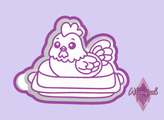 Rooster butter bell Mold