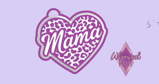Leopard Mama Heart Mold