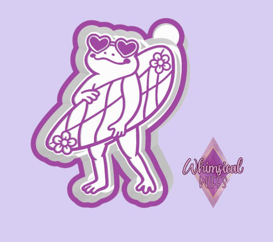 frog with surfboard Mold