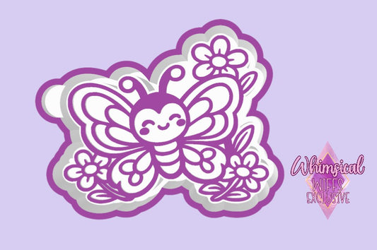 Butterfly with flowers Mold