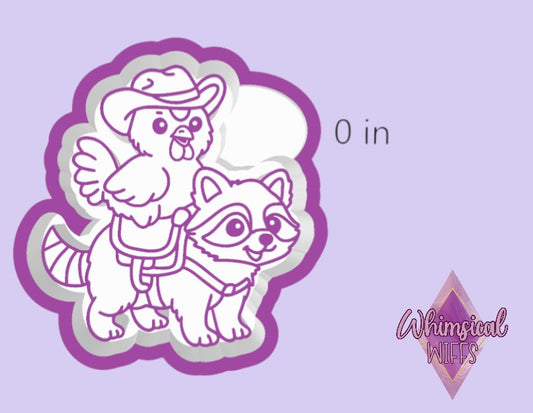 Cowboy Chicken riding Raccoon Mold