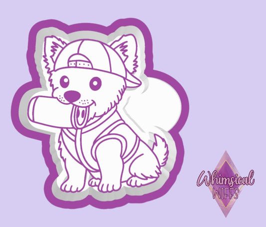 Blue Heeler with drink Mold