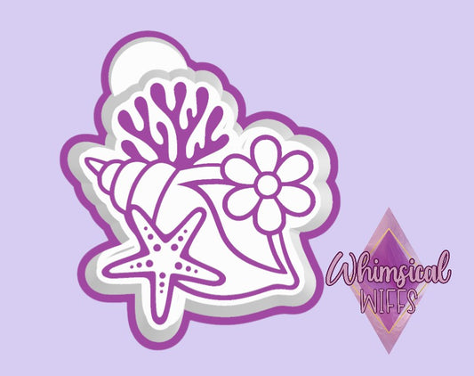 Tropical Seashell Cluster Mold