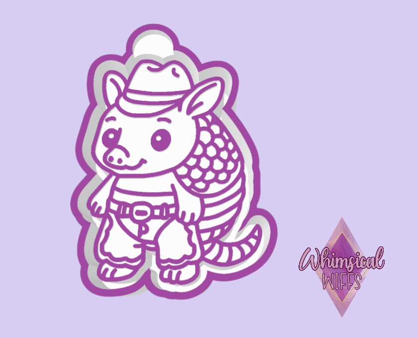 Cowboy Armadillo Mold