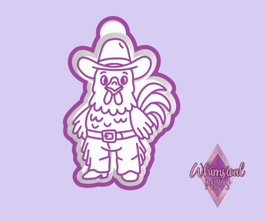 Cowboy Rooster Mold