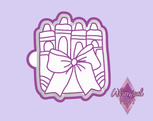 Crayons with Bow Mold