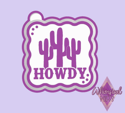 Howdy cactus frame Mold