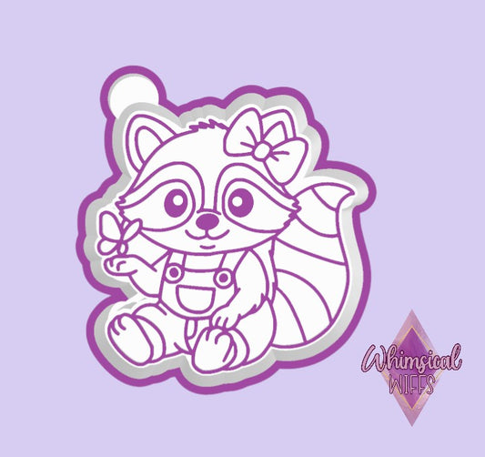 Raccoon with Butterfly Mold