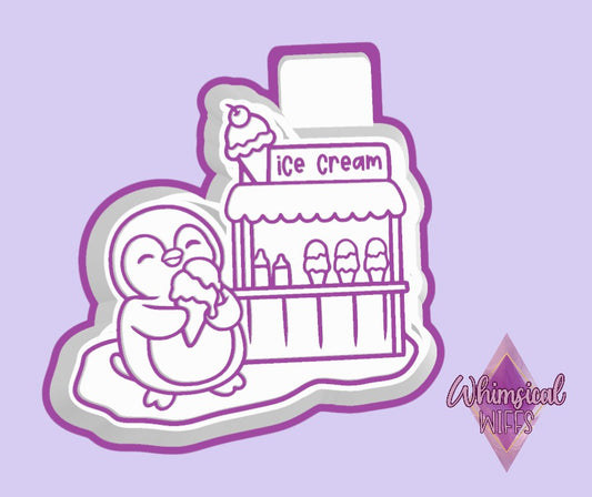 Ice Cream Shop Penguin Mold