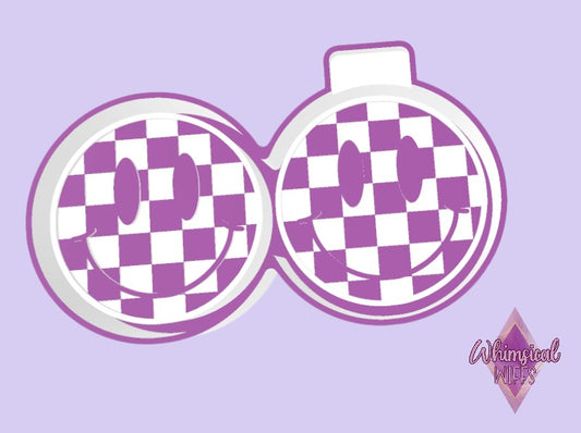 Checkered Smiley Face Vents Mold