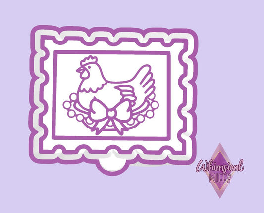 Hen on Nest Stamp Mold