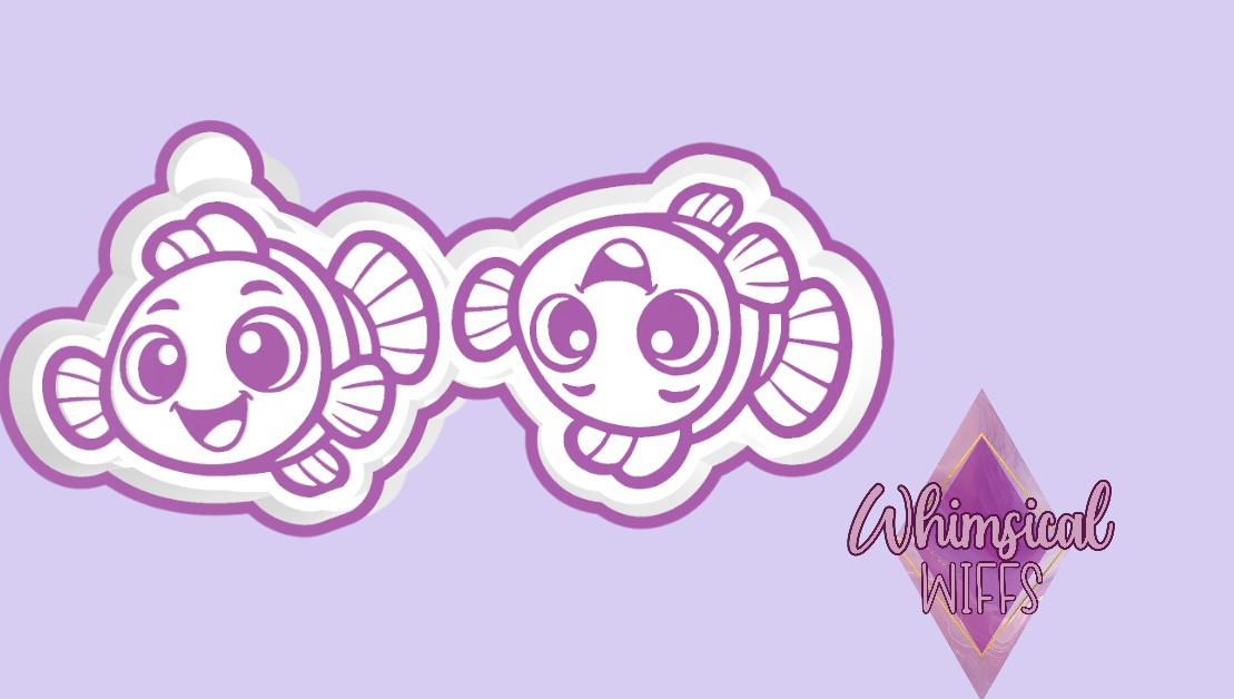 Cute Clownfish Vent Clip Mold