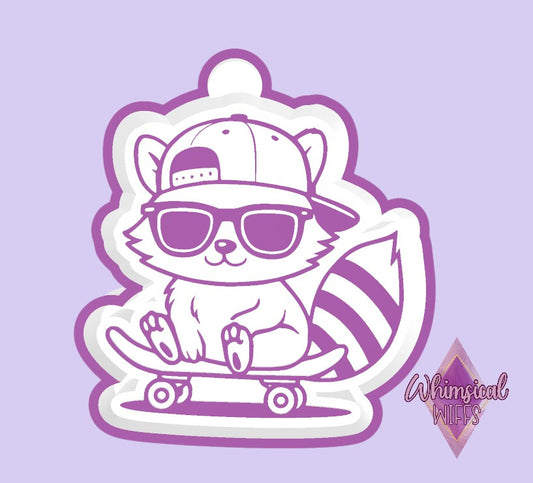 Raccoon on Skateboard Mold