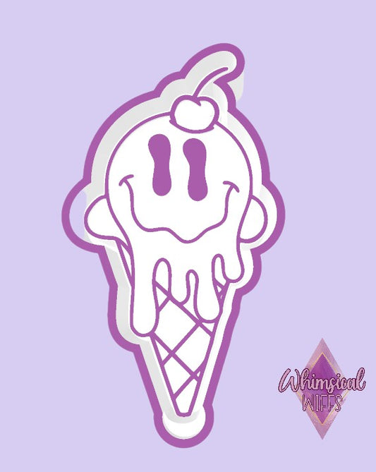 Drippy Smiley Ice Cream Mold