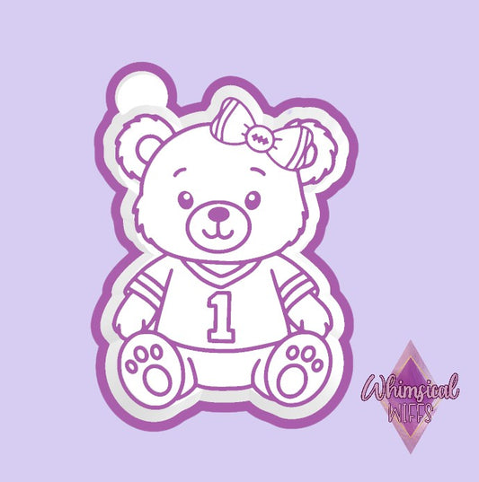 Girly Football Bear Mold